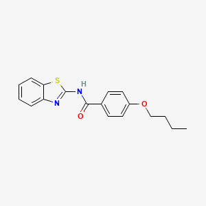 molecular formula C18H18N2O2S B4886884 N-1,3-benzothiazol-2-yl-4-butoxybenzamide 