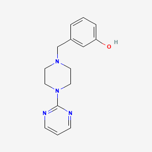 3-{[4-(2-pyrimidinyl)-1-piperazinyl]methyl}phenol