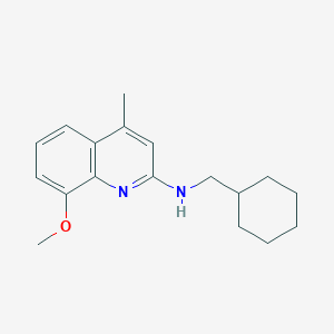 molecular formula C18H24N2O B4887003 N-(cyclohexylmethyl)-8-methoxy-4-methyl-2-quinolinamine 