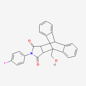 1-(hydroxymethyl)-17-(4-iodophenyl)-17-azapentacyclo[6.6.5.0~2,7~.0~9,14~.0~15,19~]nonadeca-2,4,6,9,11,13-hexaene-16,18-dione