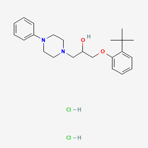 molecular formula C23H34Cl2N2O2 B4887017 1-(2-tert-butylphenoxy)-3-(4-phenyl-1-piperazinyl)-2-propanol dihydrochloride 