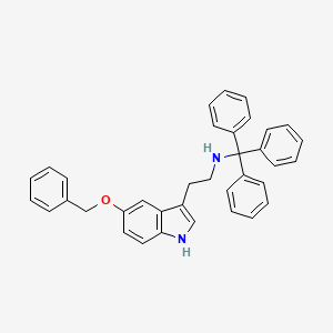 2-[5-(benzyloxy)-1H-indol-3-yl]-N-tritylethanamine