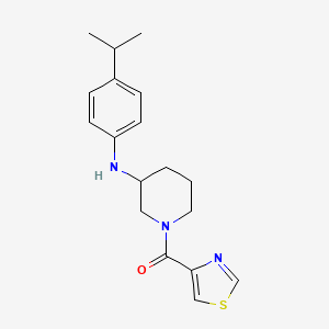 molecular formula C18H23N3OS B4887058 N-(4-isopropylphenyl)-1-(1,3-thiazol-4-ylcarbonyl)-3-piperidinamine 