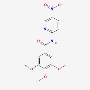 molecular formula C15H15N3O6 B4887077 3,4,5-trimethoxy-N-(5-nitro-2-pyridinyl)benzamide 