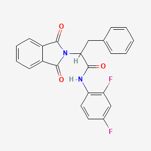 molecular formula C23H16F2N2O3 B4887081 N-(2,4-difluorophenyl)-2-(1,3-dioxo-1,3-dihydro-2H-isoindol-2-yl)-3-phenylpropanamide 