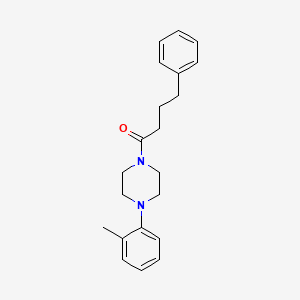 molecular formula C21H26N2O B4887106 1-(2-methylphenyl)-4-(4-phenylbutanoyl)piperazine 