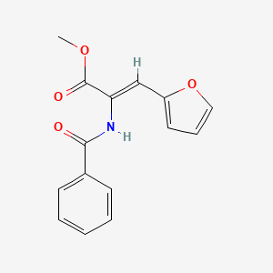 molecular formula C15H13NO4 B4887139 methyl 2-(benzoylamino)-3-(2-furyl)acrylate 