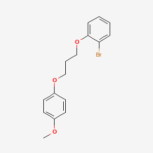 molecular formula C16H17BrO3 B4887182 1-bromo-2-[3-(4-methoxyphenoxy)propoxy]benzene 
