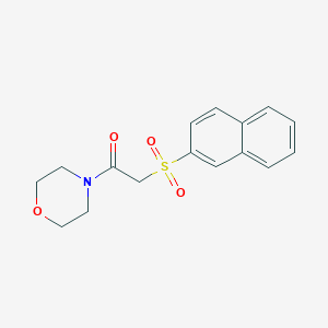 molecular formula C16H17NO4S B488719 1-Morpholin-4-yl-2-naphthalen-2-ylsulfonylethanone CAS No. 725242-94-4