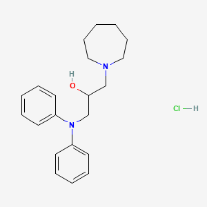 molecular formula C21H29ClN2O B4887223 1-(1-azepanyl)-3-(diphenylamino)-2-propanol hydrochloride 