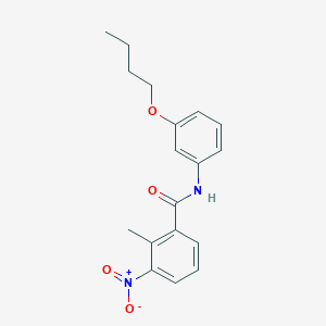 molecular formula C18H20N2O4 B4887264 N-(3-butoxyphenyl)-2-methyl-3-nitrobenzamide 