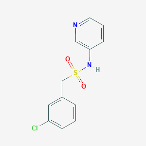 molecular formula C12H11ClN2O2S B4887294 1-(3-chlorophenyl)-N-3-pyridinylmethanesulfonamide 