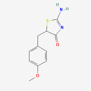 molecular formula C11H12N2O2S B4887348 2-imino-5-(4-methoxybenzyl)-1,3-thiazolidin-4-one 