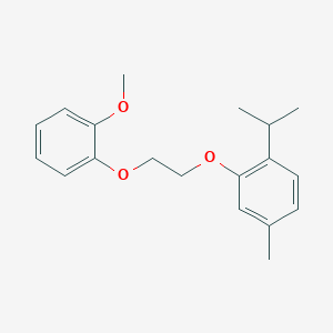 molecular formula C19H24O3 B4887393 1-isopropyl-2-[2-(2-methoxyphenoxy)ethoxy]-4-methylbenzene 