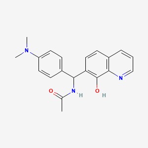 molecular formula C20H21N3O2 B4887395 N-[[4-(dimethylamino)phenyl](8-hydroxy-7-quinolinyl)methyl]acetamide CAS No. 5926-67-0