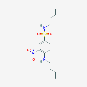 molecular formula C14H23N3O4S B4887457 N-butyl-4-(butylamino)-3-nitrobenzenesulfonamide 