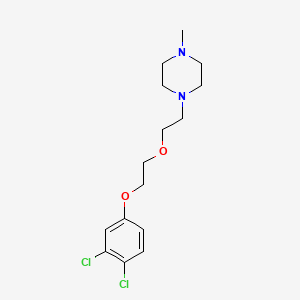 molecular formula C15H22Cl2N2O2 B4887479 1-{2-[2-(3,4-dichlorophenoxy)ethoxy]ethyl}-4-methylpiperazine 