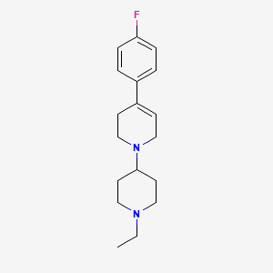 1-(1-ethyl-4-piperidinyl)-4-(4-fluorophenyl)-1,2,3,6-tetrahydropyridine