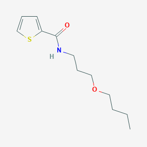 molecular formula C12H19NO2S B4887532 N-(3-butoxypropyl)-2-thiophenecarboxamide 