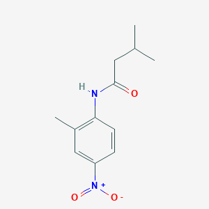 molecular formula C12H16N2O3 B4887534 3-methyl-N-(2-methyl-4-nitrophenyl)butanamide 
