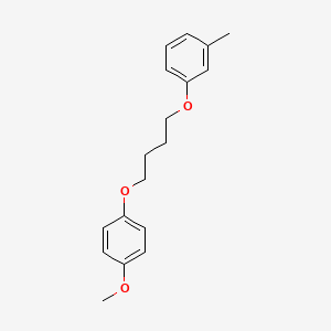 molecular formula C18H22O3 B4887558 1-[4-(4-methoxyphenoxy)butoxy]-3-methylbenzene 