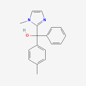 molecular formula C18H18N2O B4887574 (1-methyl-1H-imidazol-2-yl)(4-methylphenyl)phenylmethanol 