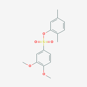 molecular formula C16H18O5S B4887585 2,5-dimethylphenyl 3,4-dimethoxybenzenesulfonate 