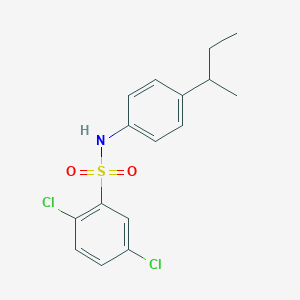 molecular formula C16H17Cl2NO2S B4887587 N-(4-sec-butylphenyl)-2,5-dichlorobenzenesulfonamide CAS No. 5353-43-5