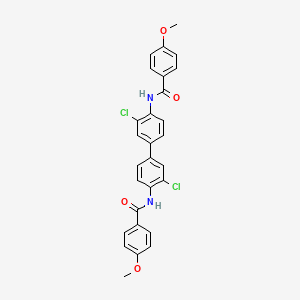 molecular formula C28H22Cl2N2O4 B4887616 N,N'-(3,3'-dichloro-4,4'-biphenyldiyl)bis(4-methoxybenzamide) 