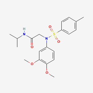 N~2~-(3,4-dimethoxyphenyl)-N~1~-isopropyl-N~2~-[(4-methylphenyl)sulfonyl]glycinamide