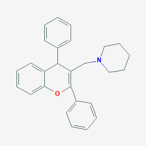 molecular formula C27H27NO B4887707 1-[(2,4-diphenyl-4H-chromen-3-yl)methyl]piperidine 