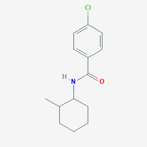 molecular formula C14H18ClNO B4887743 4-chloro-N-(2-methylcyclohexyl)benzamide 