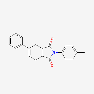 molecular formula C21H19NO2 B4887780 2-(4-methylphenyl)-5-phenyl-3a,4,7,7a-tetrahydro-1H-isoindole-1,3(2H)-dione 