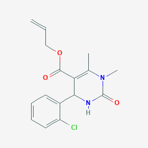 allyl 4-(2-chlorophenyl)-1,6-dimethyl-2-oxo-1,2,3,4-tetrahydro-5-pyrimidinecarboxylate