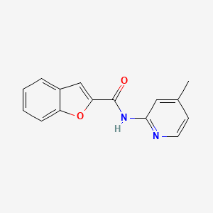 molecular formula C15H12N2O2 B4887820 N-(4-methyl-2-pyridinyl)-1-benzofuran-2-carboxamide 