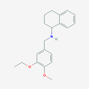 molecular formula C20H25NO2 B4887840 (3-ethoxy-4-methoxybenzyl)1,2,3,4-tetrahydro-1-naphthalenylamine 