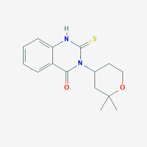 3-(2,2-dimethyltetrahydro-2H-pyran-4-yl)-2-mercapto-4(3H)-quinazolinone