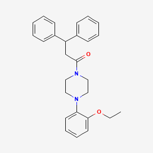 molecular formula C27H30N2O2 B4887851 1-(3,3-diphenylpropanoyl)-4-(2-ethoxyphenyl)piperazine 