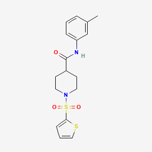 N-(3-methylphenyl)-1-(2-thienylsulfonyl)-4-piperidinecarboxamide