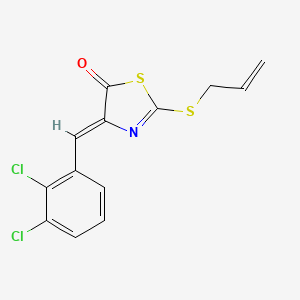 molecular formula C13H9Cl2NOS2 B4887922 2-(allylthio)-4-(2,3-dichlorobenzylidene)-1,3-thiazol-5(4H)-one 