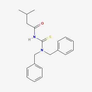 N-[(dibenzylamino)carbonothioyl]-3-methylbutanamide