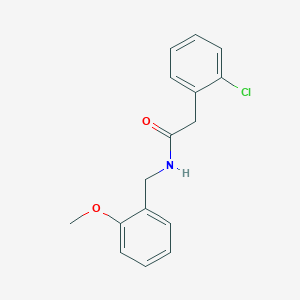 molecular formula C16H16ClNO2 B4887954 2-(2-chlorophenyl)-N-(2-methoxybenzyl)acetamide 