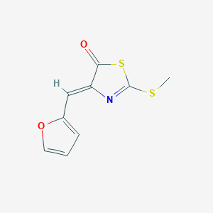 molecular formula C9H7NO2S2 B4888006 4-(2-furylmethylene)-2-(methylthio)-1,3-thiazol-5(4H)-one 