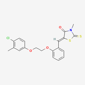 5-{2-[2-(4-chloro-3-methylphenoxy)ethoxy]benzylidene}-3-methyl-2-thioxo-1,3-thiazolidin-4-one