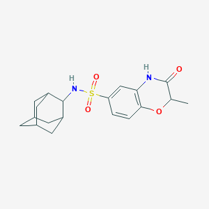 molecular formula C19H24N2O4S B4888067 N-2-adamantyl-2-methyl-3-oxo-3,4-dihydro-2H-1,4-benzoxazine-6-sulfonamide 
