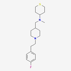 molecular formula C20H31FN2S B4888095 ({1-[2-(4-fluorophenyl)ethyl]-4-piperidinyl}methyl)methyl(tetrahydro-2H-thiopyran-4-yl)amine 