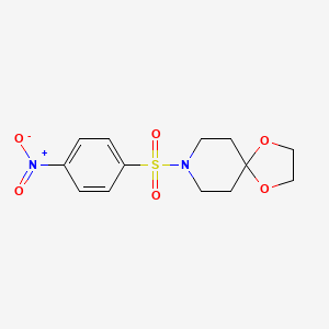 molecular formula C13H16N2O6S B4888162 8-[(4-nitrophenyl)sulfonyl]-1,4-dioxa-8-azaspiro[4.5]decane 