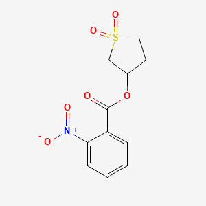 molecular formula C11H11NO6S B4888217 1,1-dioxidotetrahydro-3-thienyl 2-nitrobenzoate 