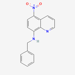 molecular formula C16H13N3O2 B4888230 N-benzyl-5-nitro-8-quinolinamine 