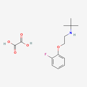 molecular formula C14H20FNO5 B4888238 N-[2-(2-fluorophenoxy)ethyl]-2-methyl-2-propanamine oxalate 